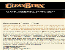 Tablet Screenshot of cleanburnfuel.com